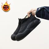 Breakj Women's Shoes Cotton Shoes 2024 Winter New Add Velvet Versatile Female Student Tide Warm Thick Bottom Recreational Snow Boots