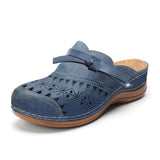 Large Size Women's Shoes, Bow Knot, Empty Head, Flat-Soled Sandals, Comfortable Sparkling Women's