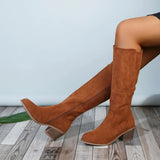Breakj Temperament Knight Boots Women's High Boots 2025 Autumn And Winter With Coarse And Knee New