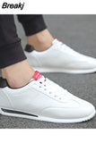 Leather Sneakers Boys Sport Vulcanized Shoes Men Comforthable Spring Sneakers Mens Casual