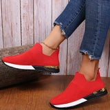 Net Sports Shoes, Girls, Elastic Cloth, Socks, Large-Size Breathable Sports Shoes, Single