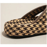New Vintage Fashion Women Cross Platform Slipper with Thick