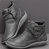 Breakj Children 2025 Autumn And Winter New Flat Bottom Martin Boots Short Boots Bottom And Large Women's Shoes