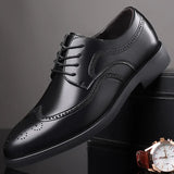 Breakj Men's Shoes Four Seasons New Soft Sole Versatile Leather Face Casual Sports Shoes Wear-Resistant Business Breathable Men's Fashion Shoes Leather Shoes