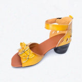 Sales New Summer Retro Hollow Flower Cowhide Leather Sandals Comfortable Soft Women Sandals Breathable Fashion