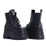 Breakj New Large-Size Thick-Bottomed With Short Boots Women's Round-Headed Pine Cake Fashion Martin