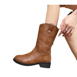 New Fall / Winter 2023 Thick Heel Thick Bottom Knight Boots But Not The Knee