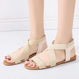 Sandals Flat With Shoes Bandage Bohemia Leisure Lady Sandals Peep-Toe Outdoor women's summer footwear
