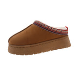 Breakj Boots Women's Fur Integrated 2025 New Autumn And Winter Plus Velvet Warm Cotton Shoes Bales Half-Dragging Hair