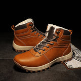 Winter High-Top Men's And Women's Shoes Warm Plus Velvet Shoes Men's Shoes Outdoor Snow Boots Anti-Slip Hiking