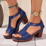 Breakj Summer Women's High-Heeled Sandals Wear Coarse Heeled