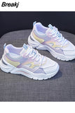 Women Sport Shoes 2023 Fashion Platform Wedge Sneakers Women Non Slip Running Shoes Woman Increase Casual Shoes Zapatillas