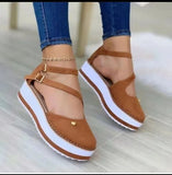 Women's Sandals Tassel Casual Style Women's Shoes Women's Flat Shoes Summer Vulcanized Shoes Solid Color Thick