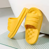 Candy Color Platform Women's Home Slippers 2022 Soft Massage Soles Non Slip Sides Woman Indoor Flat Flip Flops