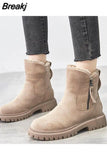 Boots Women Winter 2023 New Comfortable Short Boots Thick Cotton Shoes Fashion Winter Plush Boots Ankle Booties
