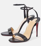 Breakj New Word With Exposed Toe Red-Soled High-Heeled Sandals Women's Fine Heel Sexy Red-Soled High-Heeled