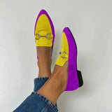 Breakj Spring And Autumn 2025 Sharp-Pointed Muller Shoes 40-43 Shallow Fastener Large Size Casual Single Shoe