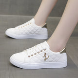 Breakj White Shoes Women Light Simple Fashion 2025 Spring And Autumn Low Help Flat Bottom Lady Trend