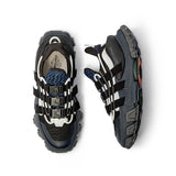Black Men Sneaker Shoes Thick Bottom Matching Casual Daddy Shoes Vulcanize Round Toe Leisure Sneakers Wipe Dirty