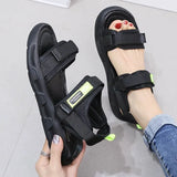 Women's Sports Sandals In The Summer Of 2024, The New Thick-Soled Muffins, Leisure Students, Beach Shoes, Velcro Shoes Are In