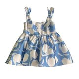 Vintage Print Vest For Women Square Collar Sleeveless High Waist High Waist Summer Tank Tops Female Fashion