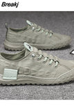 Men Shoes fashion Canvas Loafers Breathable Autumn lace up comfortable Casual Shoes Outdoor Men Sneakers