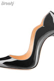 upper women customize stilettos 8cm 10cm 12cm high heels pointed toe party dress club dance plus size 46 pumps