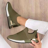 Mesh Breathable Sneakers Fashion Slip on Flat Casual Shoes Wedges Platform Women Lightweight Out Walking Shoes