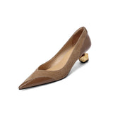 Women's High Heels French Retro Pointed Toe Heels Shoes Fashion Elegant Party Dress Shoes Black Women Pumps Zapatos De