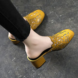 Women's Sandals 2021 Fashion Sequins Open Toe Flops Korean Version Temperament Slipper Women Work