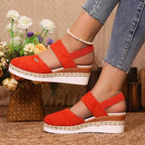 Breakj Slope Heel Sandals 2025 Summer New Broadband Head Sandals Women's