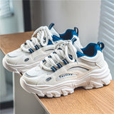 Breakj Tie Color Old Dad Shoes Trend Fashion Casual Shoes Breathable Net Cloth Students Outdoor Sports Men's