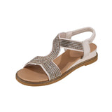 Women 2023 Summer Rhinestone Women's Shoes Women's Shoes Low Heel Women's Flat