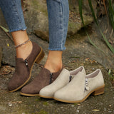 Breakj Retro Style Chelsea Boots 2025 Autumn And Winter New Side Zipper Side Heel Single Shoes Fashion Women's