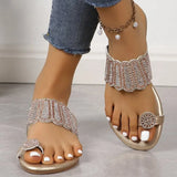 Breakj Sleeve Flat-Bottomed Slippers Women In Summer 2025 Flat-Bottomed Light Cool Slippers