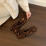 Breakj New Flat Shoes Daily Leisure Side Folded Toe Sandals Wearing Solid Color Simple Commuter