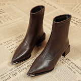 Breakj Sharp-Headed Short Boots Women's Boots 2025 New Autumn And Winter High And Fry Street Korean Small Ankle