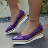 Breakj Size 2025 Spring And Autumn 2025 New Hemp Rope Pine Cake Bottom Shallow Breathable Head Lady Single Shoe