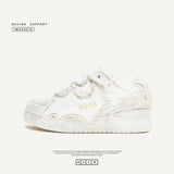 Breakj Shoes Destroyed The White Knight Bat Bread Shoes National Tide On The Street To Increase The Height And Low Helper Shoes Men And Women The Same