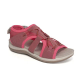 Summer New Beach Sandals Velcro Velcro Round Head Slope Heels Large Size