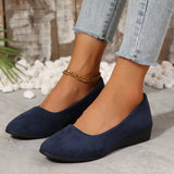 Breakj New Women's Leisure Single-Shoe Large-Size Round Head Pedaling Slope Single-Shoe Bean