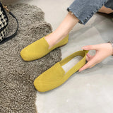 Breakj Red Large-Size Breathable Flying Shoes 2023 Summer New Women's Shoes Shallow Lazy Shoes Bean