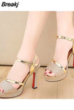 women's sandals new waterproof platform fish mouth wild stiletto high heel women shoes platform