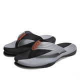 Summer Men Flip Flops Beach Sandals Anti-slip High Quality Men Shoes Trendy Men Beach Slipper Big Size