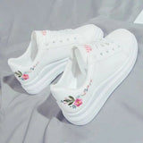Breakj White Shoes Women Autumn 2025 New Low-Help Korean Version Of The Female Breathable Leather Panel