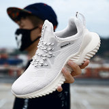 Breakj Men's Sports Shoes 2023 New Casual Flying Weaving Breathable Spring Light Soft Bottom Youth Korean Version Of Running