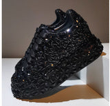 Breakj Drill Fried Street Old Dad Shoes Women's Tide 2023 New Thin Women Shoes Classic Casual Mcqueen Thick-Squeezed Pine