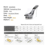 Women Catwalk Sexy Super High Heels Luminous Stiletto Platform Sandals Transparent Model Crystal Wedding Shoes