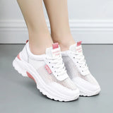Breakj Breathable Mesh Sneakers Women 2025 Shoes Children Students White Shoes Korean Version Casual Fashion Small White Shoes