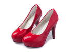 New Women's Shoes Lacquered Leather High Heels Professional OL Waterproof Table Shallow Mouth Round Head Single Shoes High Heels Women's Large